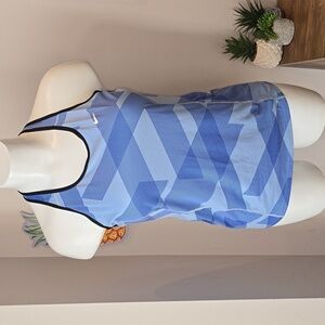 Nike - Sprinter Dri-FIT Geometric Racerback Tank Top in Shades of Blue​​​